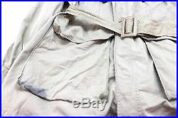 USAF Tan Man's Cotton Jacket 4 pockets with belt size 48 XL used M8388