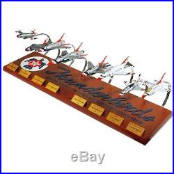 USAF Thunderbirds Collection Set Of 8 Desk Display 1/72 Model Jet ES Airplane