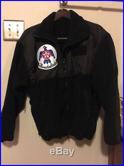 USAF Thunderbirds Team Issued Fleece Jacket With 6 Inch Patch Medium
