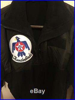 USAF Thunderbirds Team Issued Fleece Jacket With 6 Inch Patch Medium