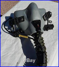 USAF USN USMC Jet Fighter & Attack Pilot's MBU-12/P Gray Gentex Oxygen Mask
