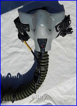 USAF USN USMC Jet Fighter & Attack Pilot's MBU-12/P Gray Gentex Oxygen Mask