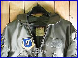 USAF US Air Force Flight Jacket 965th 552nd AWACS Patches Size M