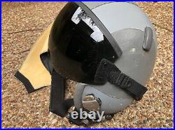 USAF US Air Force Gentex HGU-55/P Pilot Flight Helmet & Visor Cover 1982 Medium