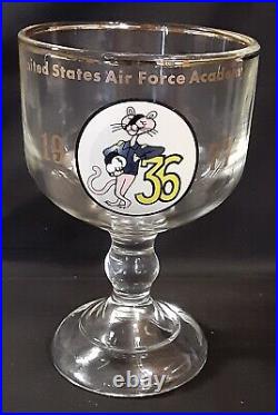 USAF United States Air Force 36th Cadet Squadron Pink Panther Goblet 1977