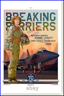 USAF United States Air Force 70th Anniversary Breaking Barriers Set 8 Posters
