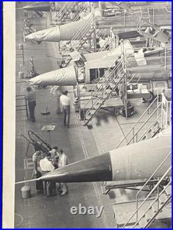USAF United States Air Force VTG Photograph of Convair Jet Production Line Photo