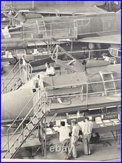 USAF United States Air Force VTG Photograph of Convair Jet Production Line Photo