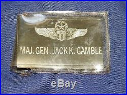USAF Vietnam Era MAJOR GENERAL JACK GAMBLE EXPERIMENTAL L-2A STYLE FLIGHT JACKET