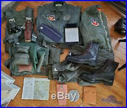 USAF Vietnam era pilots kit, US Air Force TAC, G-Suit & Survial Vest