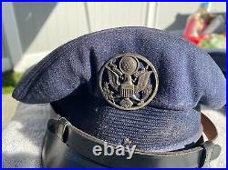 USAF Visor Caps & Cadet Garrison US Air Force LOT of 18 Various Size & Condition