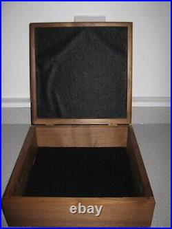 USAF Walnut Keepsake Box Embossed with Tactical Air Command Logo