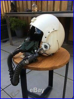 USAF flight helmet HGU 2 A/P and MBU-5 mask