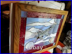 US AIR FORCE 614th TFS FIGHTER SQUADRON LUCKY DEVILS 34th FS Rams STAINED GLASS