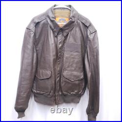 US AIR FORCE COOPER FLYERS MEN'S LEATHER BOMBER TYPE A2 JACKET 46R Original Tag
