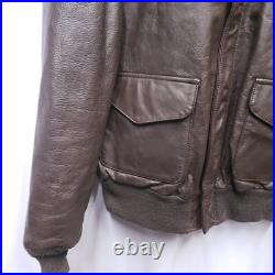 US AIR FORCE COOPER FLYERS MEN'S LEATHER BOMBER TYPE A2 JACKET 46R Original Tag