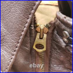 US AIR FORCE COOPER FLYERS MEN'S LEATHER BOMBER TYPE A2 JACKET 46R Original Tag
