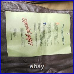 US AIR FORCE COOPER FLYERS MEN'S LEATHER BOMBER TYPE A2 JACKET 46R Original Tag
