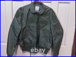 US Air Force 2nd Lieutenant CWU-36/P Summer Flyer's Jacket Size 42-44