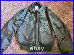 US Air Force 2nd Lieutenant CWU-36/P Summer Flyer's Jacket Size 42-44