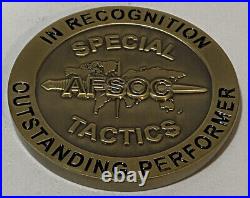 US Air Force 720th Special Tactics Group Outstanding Performer Challenge Coin