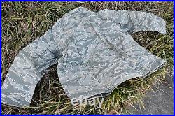 US Air Force ABU APECS Tiger Stripe All Purpose Rain Jacket Parka Coat XL Reg SH