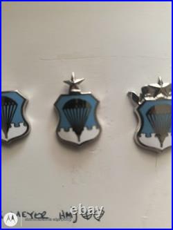 US Air Force AIRBORNE Wings Set Circa 1950/60s Very Rare! Complete Set
