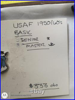 US Air Force AIRBORNE Wings Set Circa 1950/60s Very Rare! Complete Set