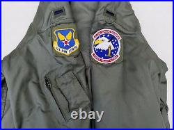 US Air Force CWU-45/P ACC 57th OPS Support Squad LT Large MFG Alpha 1995