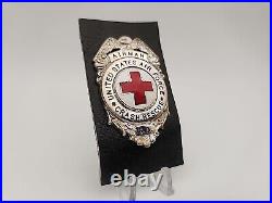 US Air Force Crash Fire Rescue Breast Pinback NO PIN Sterling