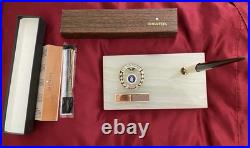 US Air Force Fine Marble Base Pen Holder Desk Set