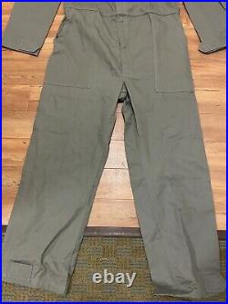 US Air Force Flight Suit Coveralls Medium- Green Air Force Pilot