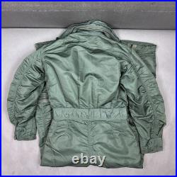 US Air Force Flyers Coveralls Mens Small Regular Green 60s Flight Cold Weather