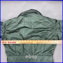 US Air Force Flyers Coveralls Mens Small Regular Green 60s Flight Cold Weather