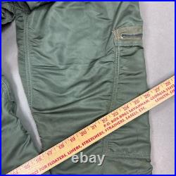 US Air Force Flyers Coveralls Mens Small Regular Green 60s Flight Cold Weather