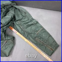 US Air Force Flyers Coveralls Mens Small Regular Green 60s Flight Cold Weather