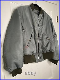 US Air Force Jacket Flying Mens Intermediate Size M MA-1 Korean War