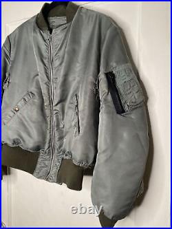 US Air Force Jacket Flying Mens Intermediate Size M MA-1 Korean War