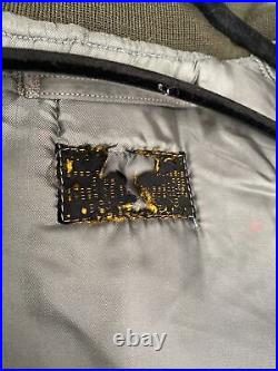 US Air Force Jacket Flying Mens Intermediate Size M MA-1 Korean War