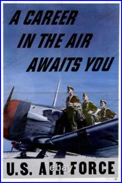 US Air Force Recruitment 1948 A Career In The Air Poster Print Art