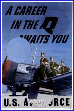 US Air Force Recruitment 1948 A Career In The Air Poster Print Art