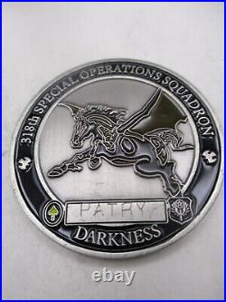 US Air Force SOC AFSOC 318th Special Operations Squadron Named Challenge Coin