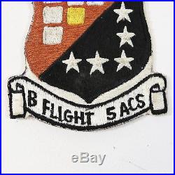 US Air Force USAF B Flight 5th ACS Patch Ace Novelty Tokyo Japan Label 1950s