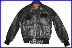US Air Force USAF Flyers Men's Leather Bomber Type A-2 Jacket Size 34R