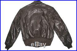 US Air Force USAF Flyers Men's Leather Bomber Type A-2 Jacket Size 40R