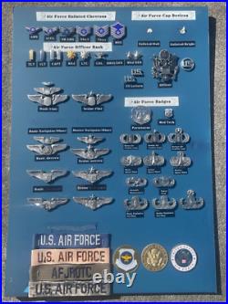 US Air Force USA Military Art Achievement Medal Pin Lot Collection Without Frame