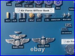 US Air Force USA Military Art Achievement Medal Pin Lot Collection Without Frame