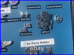 US Air Force USA Military Art Achievement Medal Pin Lot Collection Without Frame