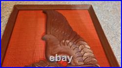 US Air Force Wooden Hand Carved Command Pilot Wings USAF Award Badge Emblem