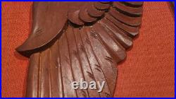 US Air Force Wooden Hand Carved Command Pilot Wings USAF Award Badge Emblem